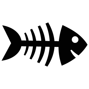 Sticker arête poisson